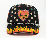 MOUR X TOXICITY "LOVE HARD" MESH TRUCKER (BLACK)