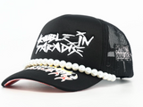 MOUR X TOXICITY "TROUBLE IN PARADISE" MESH TRUCKER (BLACK)