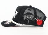MOUR X TOXICITY "TROUBLE IN PARADISE" MESH TRUCKER (BLACK)