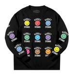 MARKET "SMILEY COLORFUL" LONG SLEEVE SHIRT (BLACK)