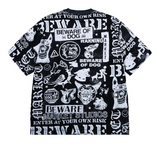 MARKET "BEWARE" ALL OVER PRINT TEE (BLACK)