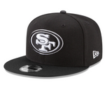 NEW ERA "LEAGUE BASIC" SF 49ERS SNAPBACK (BLACK/WHITE)