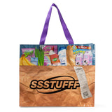 SSSTUFFF GROCERY BAG (BROWN/MULTI)