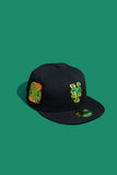 NEW ERA "OX" NEW YORK METS FITTED HAT (BLACK/GREEN/GOLD)