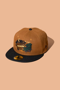SFC X SICK WID IT RECORDS "DOWN & DIRTY" NEW ERA FITTED HAT (BROWN/BLACK)
