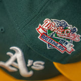 NEW ERA "REAL TREE UV" OAKLAND A'S FITTED HAT (GREEN/GOLD)