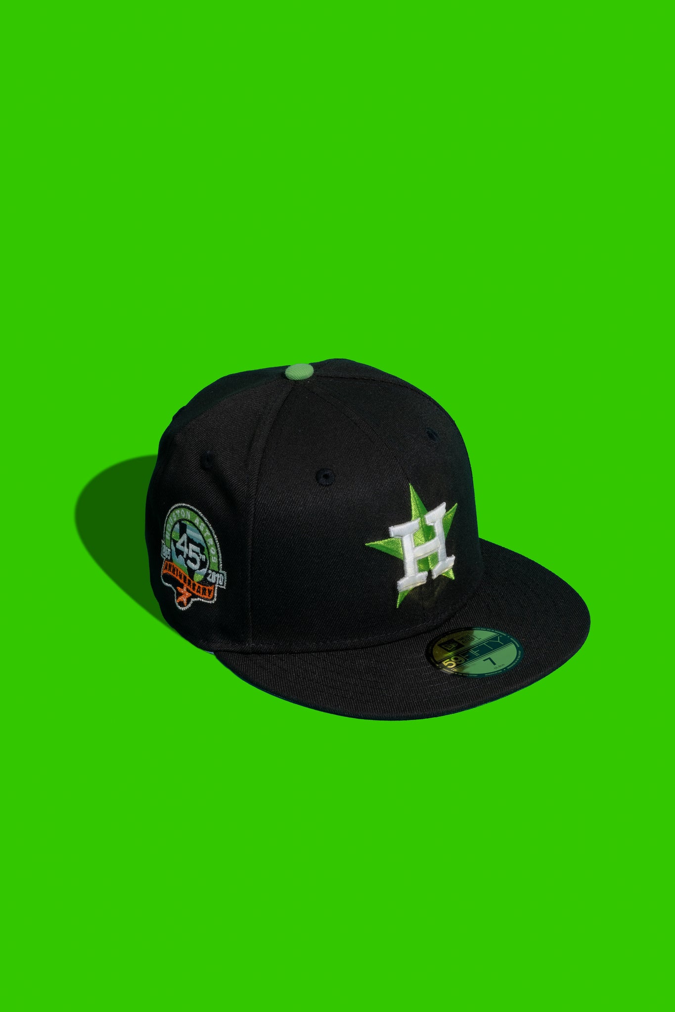 NEW ERA SUTTER ST. HOUSTON ASTROS FITTED HAT (BLACK NEON GREEN) – So  Fresh Clothing