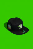 NEW ERA "SUTTER ST." HOUSTON ASTROS FITTED HAT (BLACK NEON GREEN)