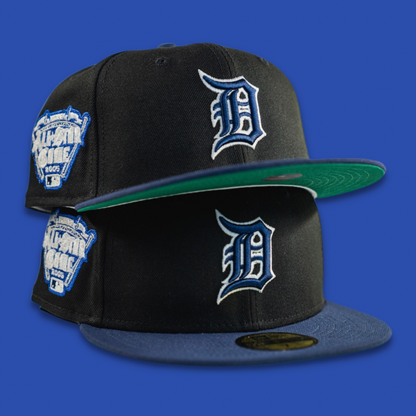 Shop New Era 59Fifty Detroit Tigers Letterman Fitted Hat 60296429 blue