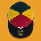 NEW ERA "CORNER POCKET" BOSTON BEES FITTED HAT (RED/YELLOW/GREEN)