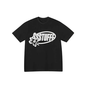 SSSTUFFF "SCENTED FLORES" TEE (BLACK/WHITE)