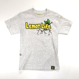 LEMON TREE "LEMON LIFE LEAF" TEE (ASH HEATHER)