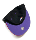 NEW ERA "BRAVEHEART" ATLANTA BRAVES FITTED HAT (BLACK/RED/PURPLE)