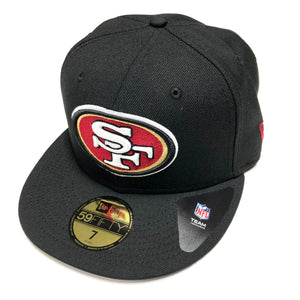 NEW ERA “BASIC” SF 49ERS FITTED HAT (BLACK/RED)