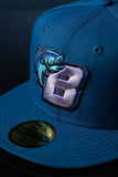 SFC X BAD NEW BASS "THE HARBOR" FITTED HAT (SEASHORE BLUE/LAVENDER)