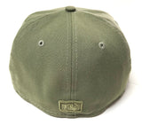 NEW ERA "COLOR PACK" OAKLAND A'S FITTED HAT (ARMY GREEN) (SIZE 7 3/4 & 8)