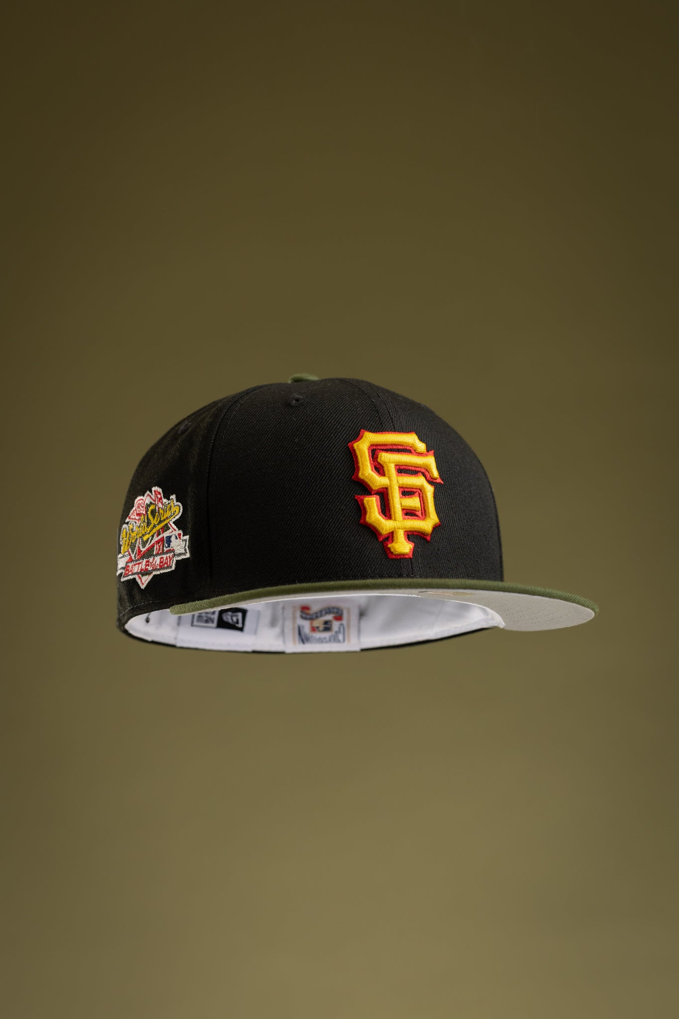 NEW ERA MONSTER SF GIANTS FITTED HAT (BLACK/OLIVE GREEN) – So Fresh  Clothing