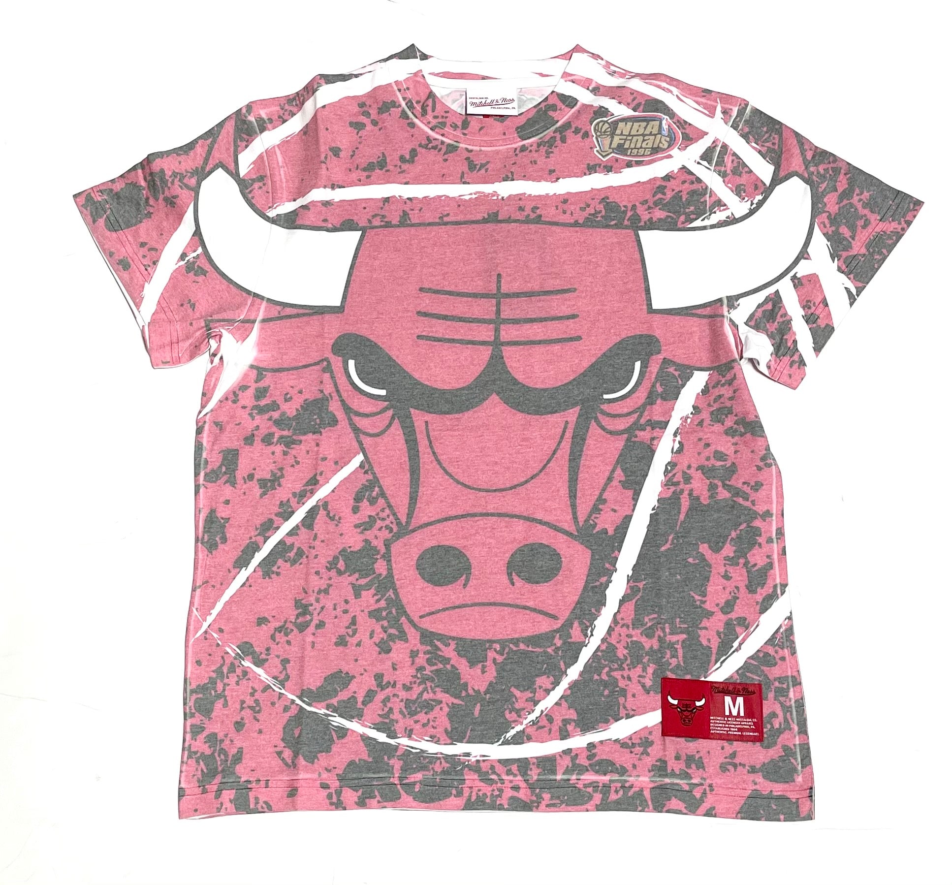Men's Mitchell & Ness Red Chicago Bulls Jumbotron 3.0 Mesh V-Neck T-Shirt Size: Small