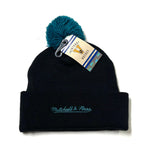 MITCHELL & NESS "PUNCH OUT" SAN JOSE SHARKS POM BEANIE