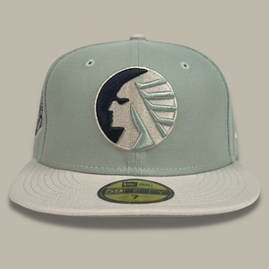 NEW ERA "HOMETOWN ROOTS" MEMPHIS CHICKS FITTED HAT (EVERGREEN/TAN)