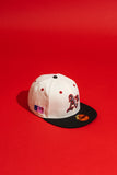 NEW ERA “FRE-WAX” OAKLAND A'S FITTED HAT (CHROME/BLACK)