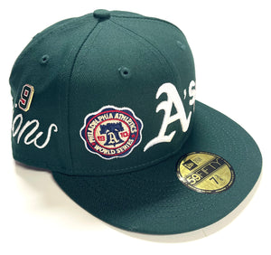 NEW ERA "HISTORIC CHAMPS" OAKLAND A'S FITTED HAT