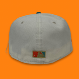 NEW ERA "AC" OAKLAND A'S FITTED HAT (CHROME/TURQUIOSE)