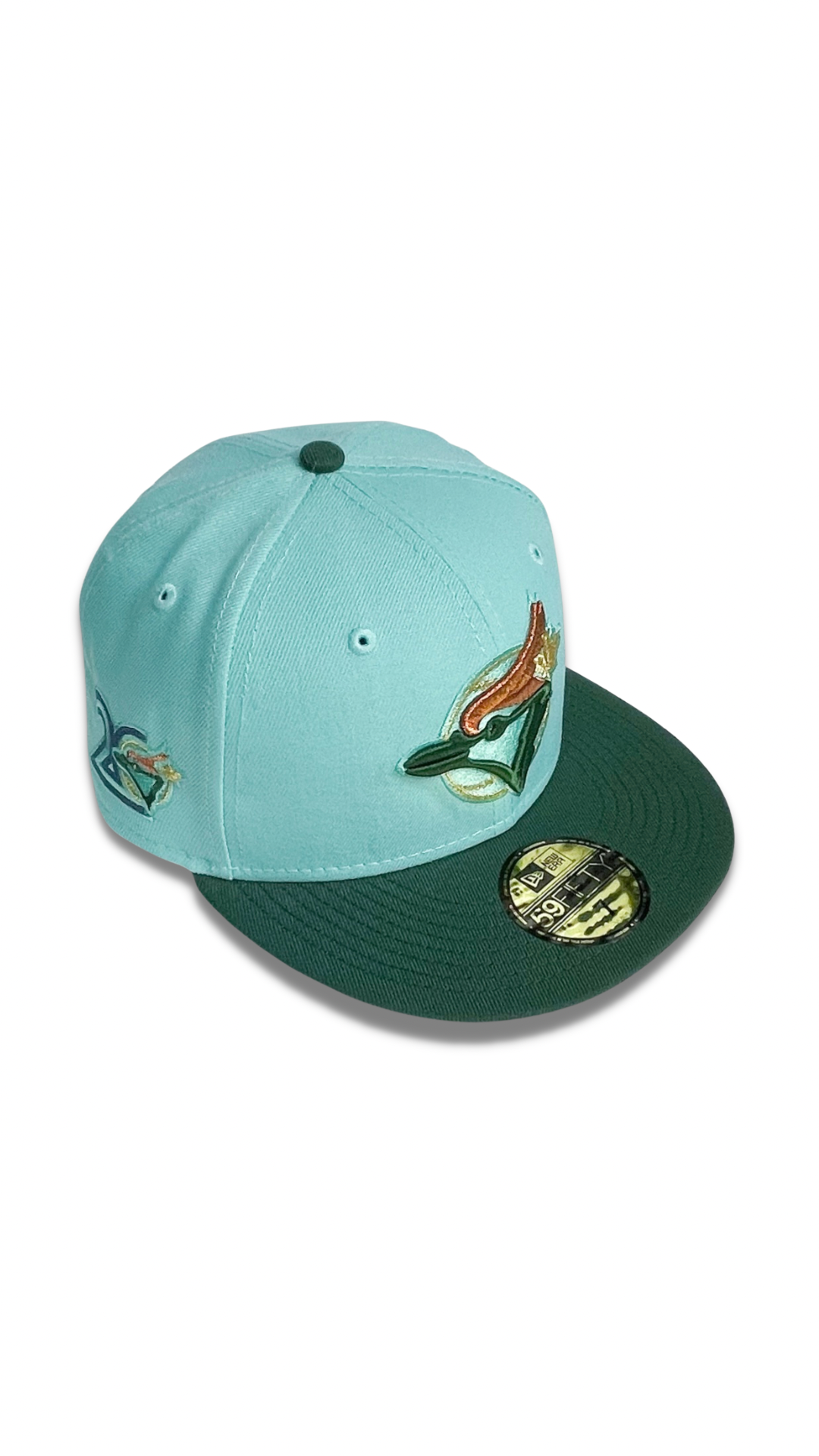 New Era Gray/teal Toronto Blue Jays 59fifty Fitted Hat