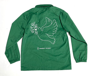 AKOMPLICE X UMBRO "DOVE" COACHES JACKET (GREEN)