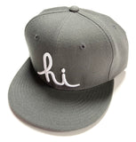 IN4MATION "HI" SNAPBACK (GREY)
