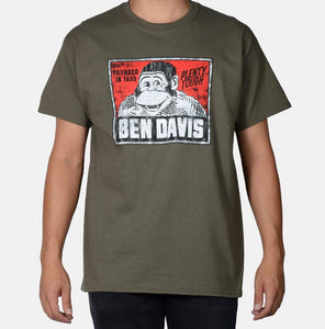 BEN DAVIS "VINTAGE LOGO"  TEE (OLIVE)