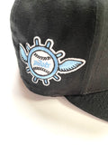 NEW ERA “JETLIFE” SEATTLE PILOTS FITTED HAT (BLACK/LIGHT BLUE)