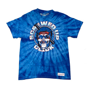 MITCHELL & NESS X DJ SCREW "SCREWED UP CLICK" TEE (BLUE TIE DYE)