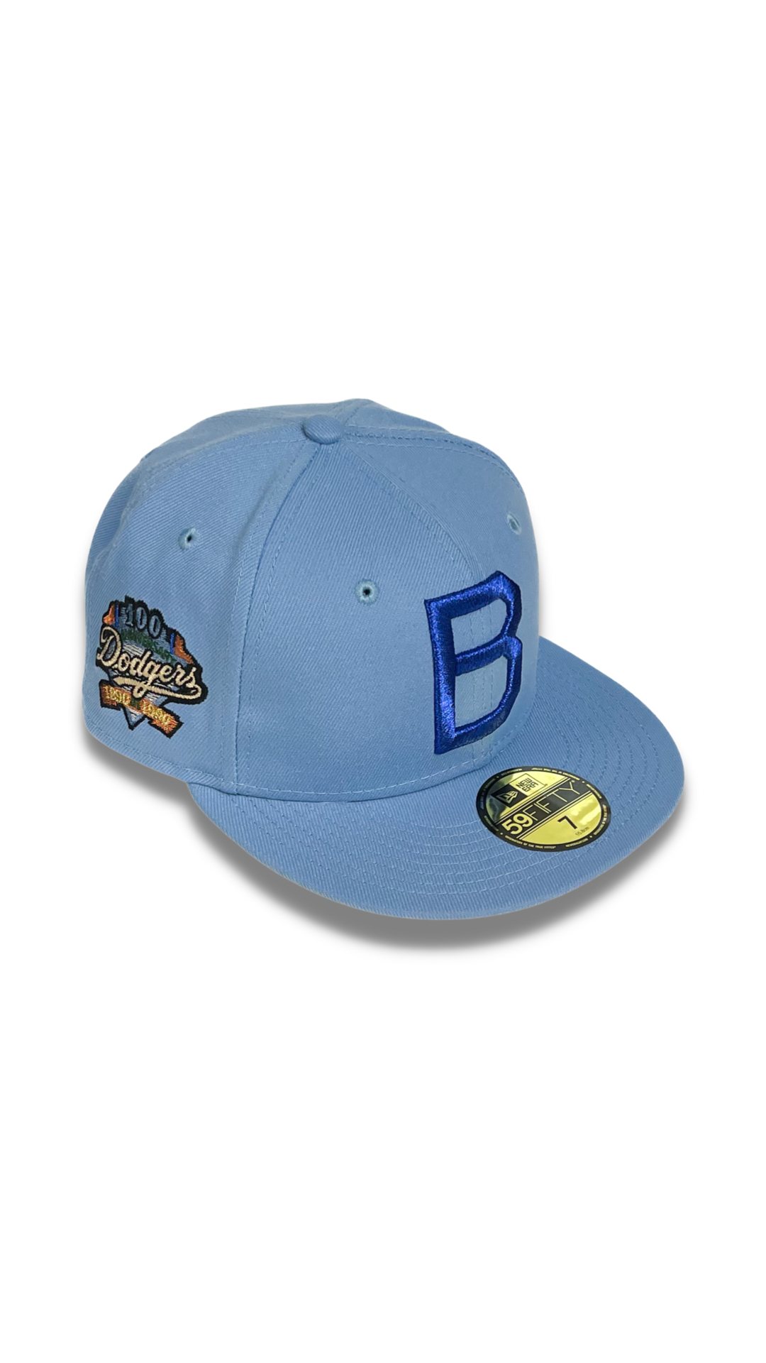 NEW ERA BENJAMIN BROOKLYN DODGERS FITTED HAT (SONGBIRD BLUE