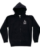 AKOMPLICE “MI BANDERA” APPLIQUE ZIP HOODIE (BLACK)