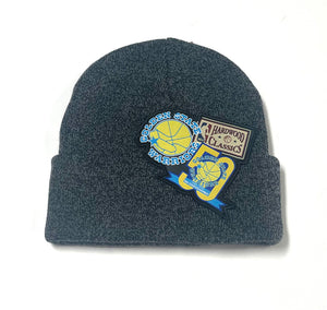Warriors beanie top hat