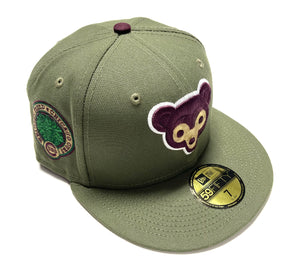 NEW ERA “WINE COUNTRY” CHICAGO CUBS FITTED HAT (OLIVE GREEN/MAROON) – So  Fresh Clothing