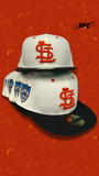 NEW ERA "COUNTRY CLUB 2.0" ST. LOUIS BROWNS FITTED HAT (CHROME WHITE/BLACK)