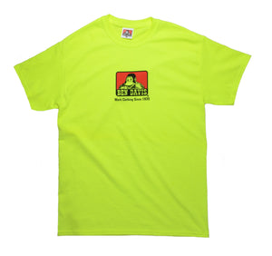 BEN DAVIS "LOGO" TEE (SAFETY GREEN)