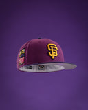 NEW ERA "SF OG II" SAN FRANCISCO GIANTS FITTED HAT (SPARKLING GRAPE/DEEP ORCHID)